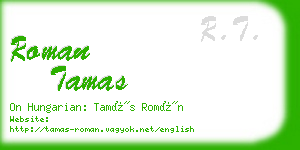roman tamas business card